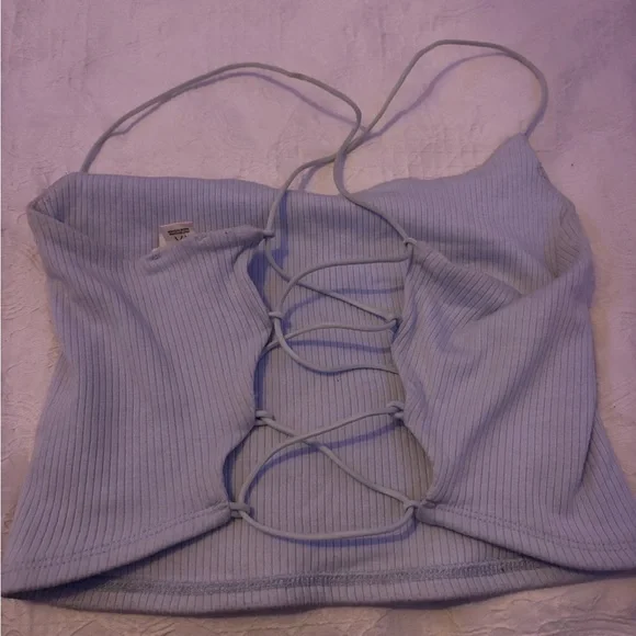 Garage Blue Ribbed Camisole - Picture 2 of 3